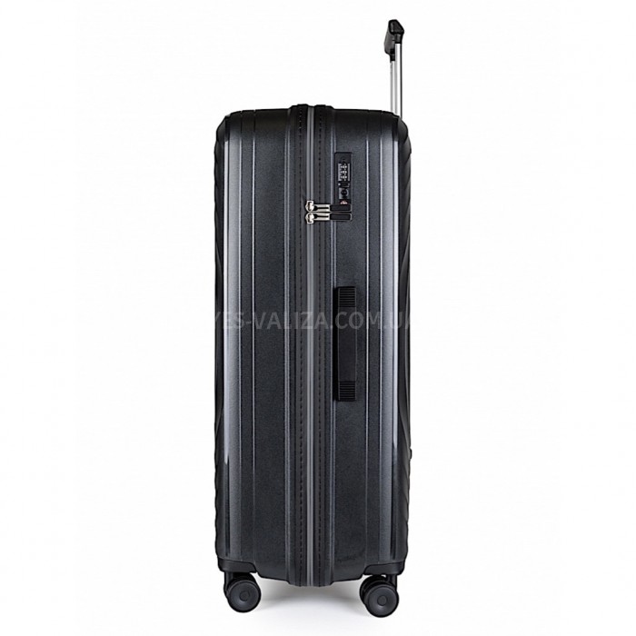 Валіза Snowball велика L поліпропілен чорна 76х52х30см/103л/3.2кг, фото 3