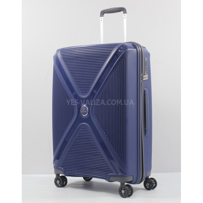 Валіза Snowball середня M поліпропілен синя 66х44х28см/72л/3кг, фото 2