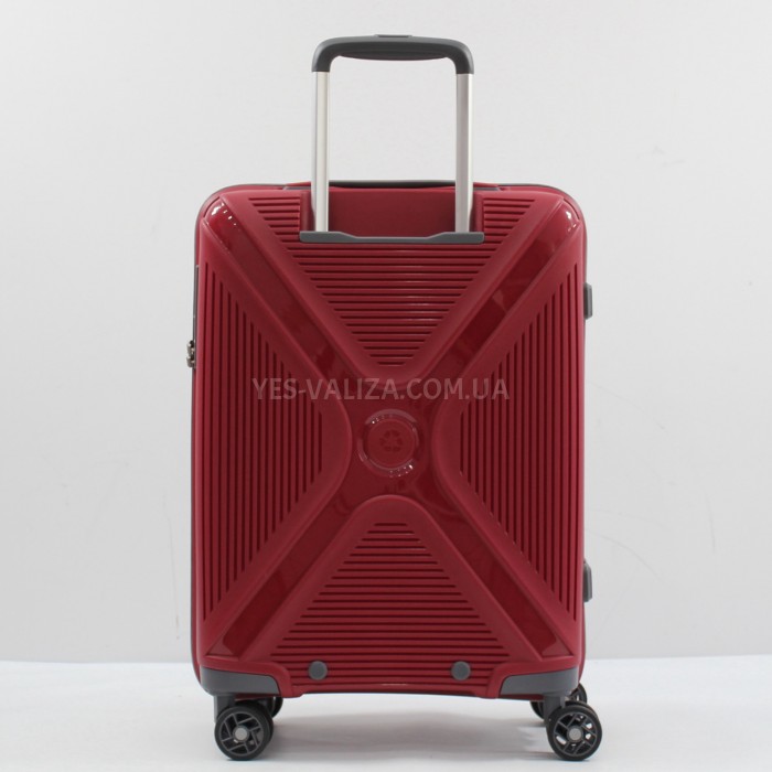 Чемодан Snowbal ручная кладь полипропилен красный 55х36х20см/35л/2.2кг, фото 3