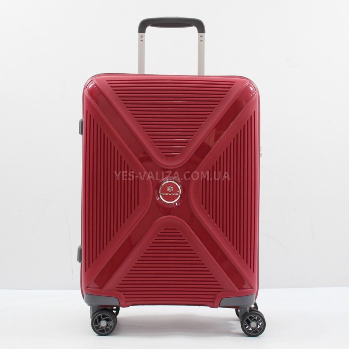 Чемодан Snowbal ручная кладь полипропилен красный 55х36х20см/35л/2.2кг, фото 2