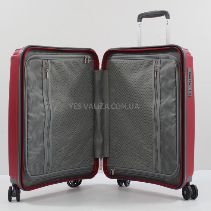 Чемодан Snowbal ручная кладь полипропилен красный 55х36х20см/35л/2.2кг, фото 10
