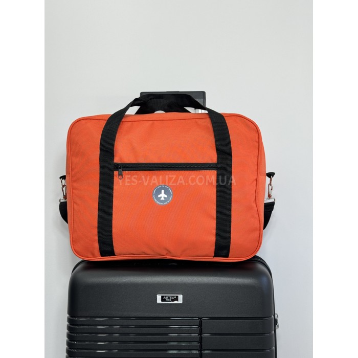 Сумка(ручна поклажа) Польща помаранчова 40х30х20см/24л/0.5кг/Fly 0234, фото 6