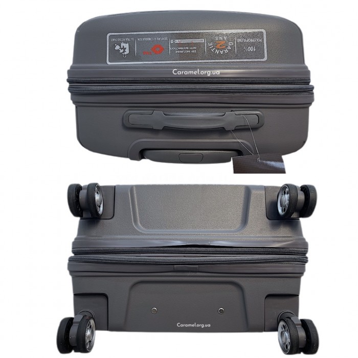 Чемодан Airtex средний M полипропилен серый 65х44х27(+5)см/75л/3.2кг