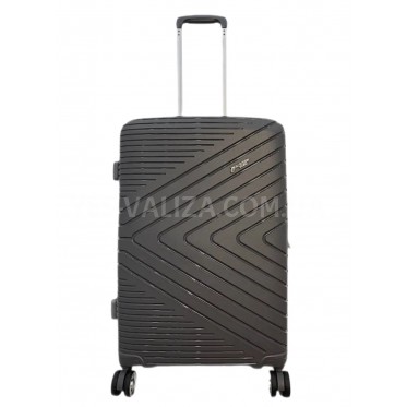 Валіза Airtex середня M поліпропілен сіра 65х44х27(+5)см/75л/3.2кг