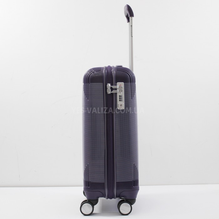 Валіза ручна поклажа S поліпропілен фіолет 55х36х20/35л/2.6кг/Snowball, фото 4