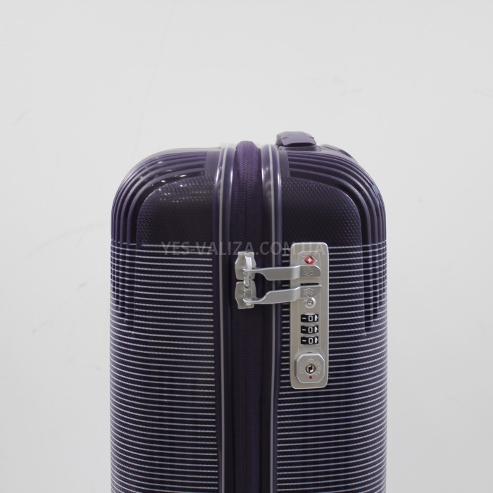 Валіза ручна поклажа S поліпропілен фіолет 55х36х20/35л/2.6кг/Snowball, фото 7