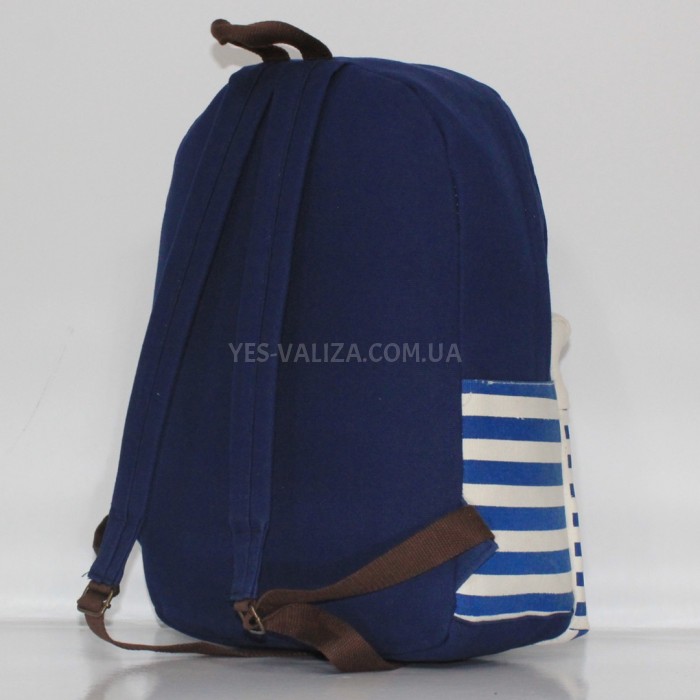 Рюкзак (ручная кладь) ткань синий 40x30x20см/24л/0.5кг/Fly 777, фото 3