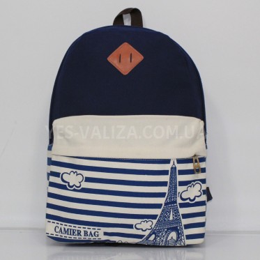 Рюкзак (ручна поклажа) тканина синій 40x30x20см/24л/0.5кг/Fly 778