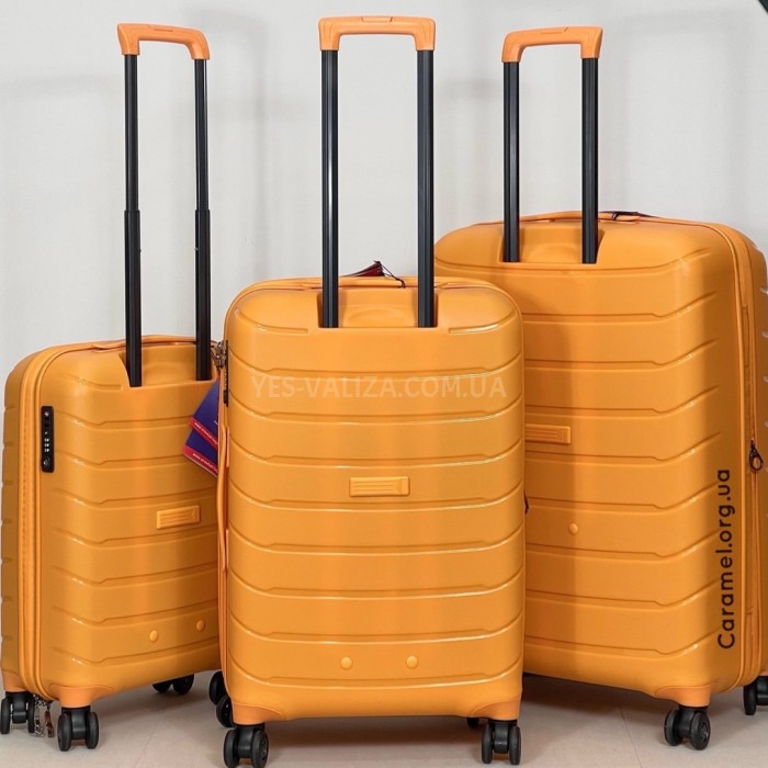 Чемодан Snowball средний M полипропилен оранж 67х45х26(+5)см/83л/4кг, фото 5
