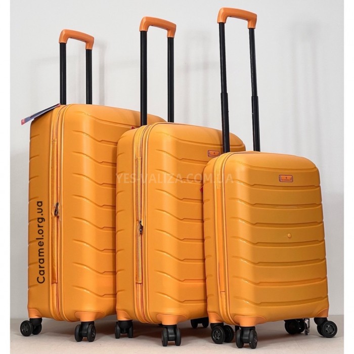 Чемодан Snowball средний M полипропилен оранж 67х45х26(+5)см/83л/4кг, фото 3