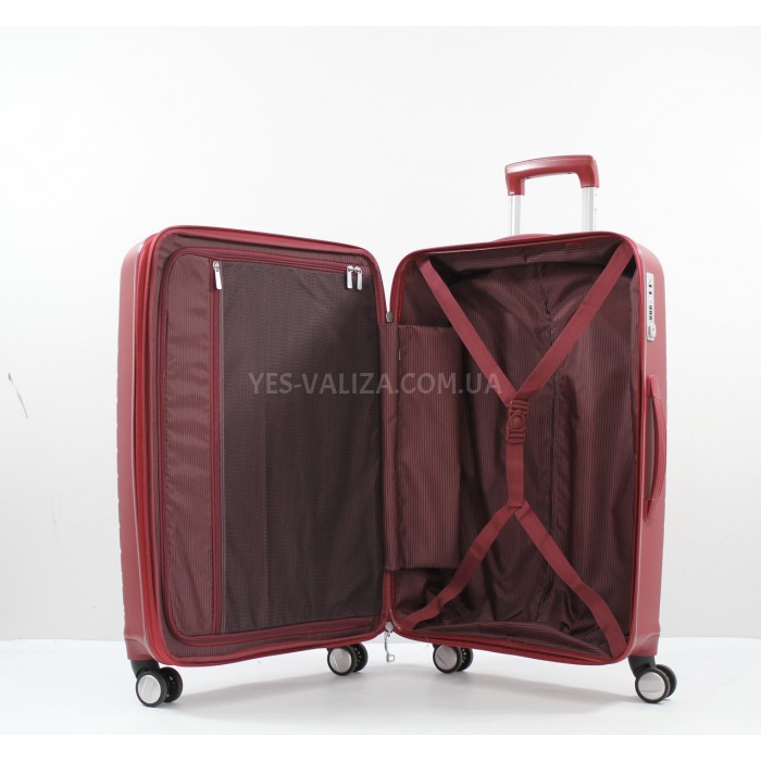 Чемодан Snowbal большой полипропилен красный 77х51х31(+5)см/128л/4.1кг, фото 7