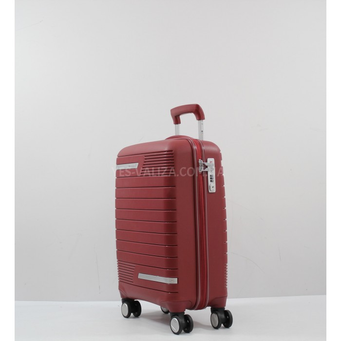 Чемодан Snowbal ручная кладь полипропилен красный 55х38х20см/36л/2.6кг, фото 2