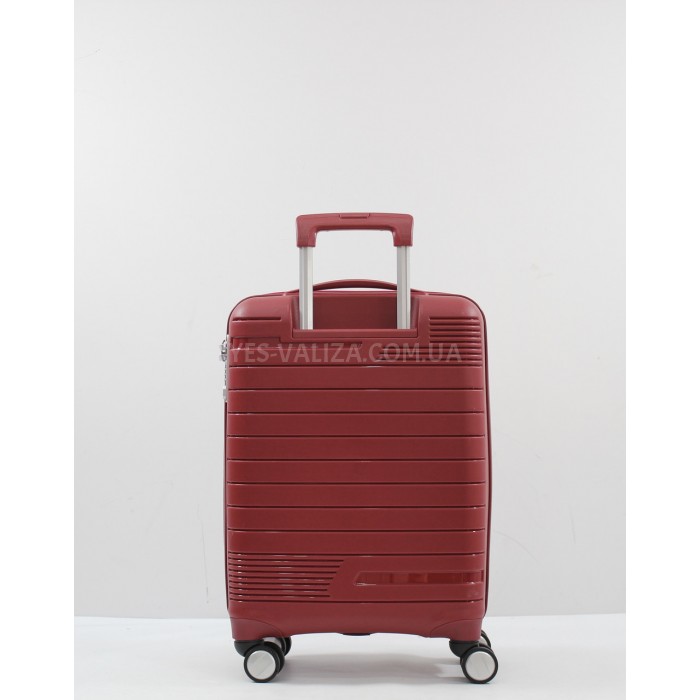 Чемодан Snowbal ручная кладь полипропилен красный 55х38х20см/36л/2.6кг, фото 5