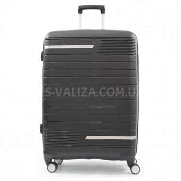 Валіза Snowball велика L поліпропілен чорна 77х51х31(+5)см/128л/4.1кг