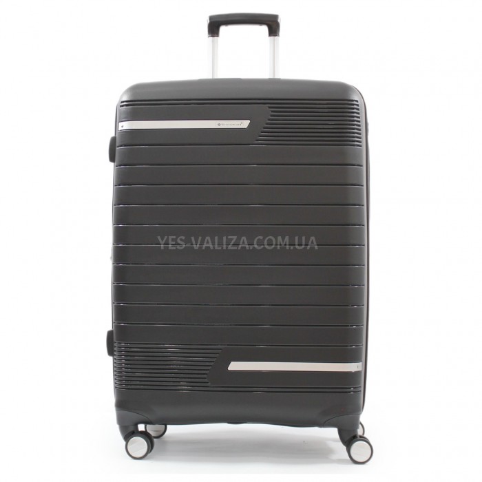 Чемодан Snowball большой полипропилен чёрный 77х51х31(+5)см/128л/4.1кг, фото 1