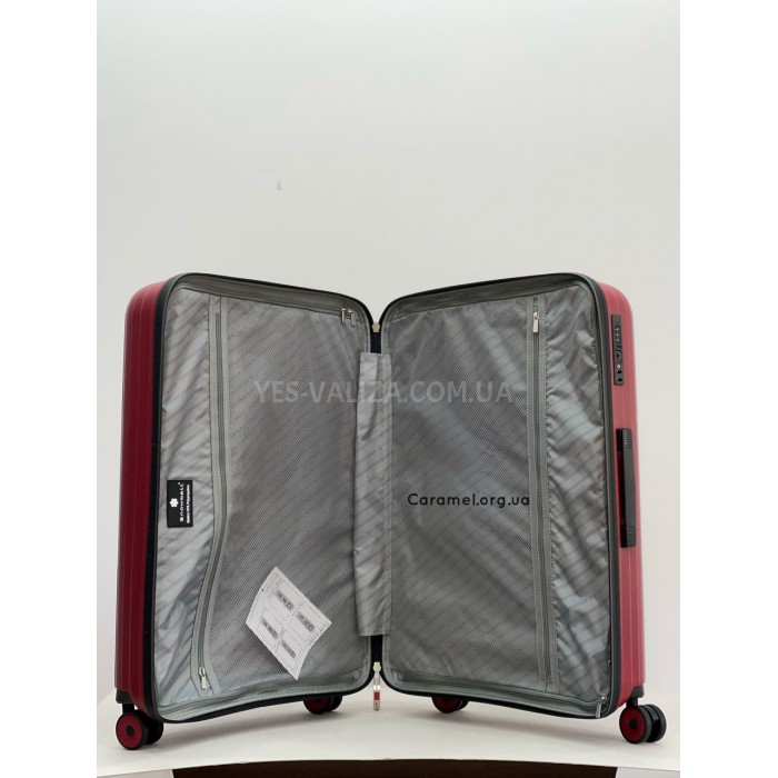 Валіза ручна поклажа S поліпропілен червона 54х37х20/35л/2.3кг/Snowbal, фото 9