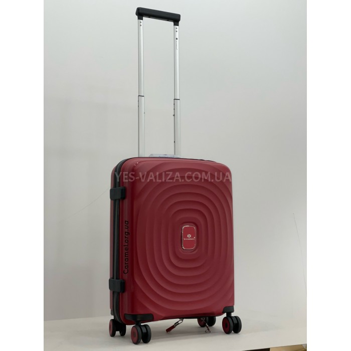 Чемодан ручная кладь S полипропилен красный 54х37х20/35л/2.3кг/Snowbal, фото 3