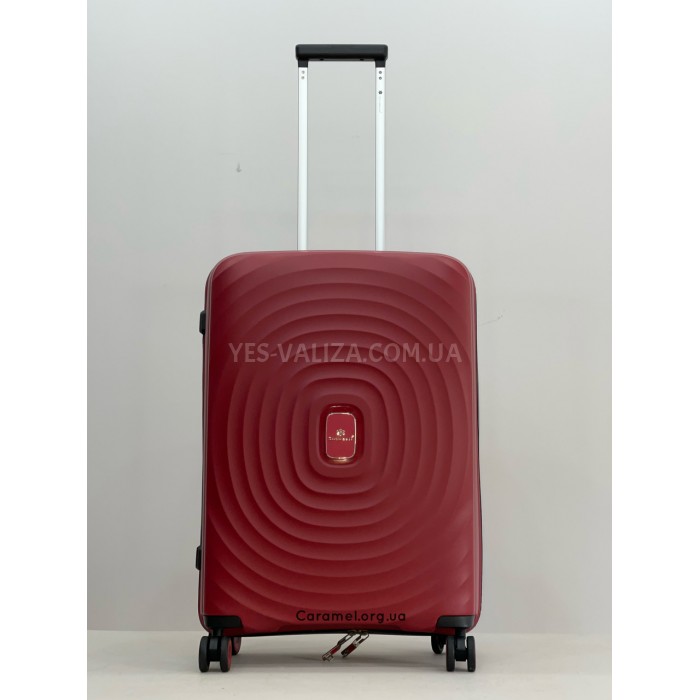 Чемодан средний M полипропилен красный 66х45х27/68л/2.9кг/Snowbal05203, фото 3