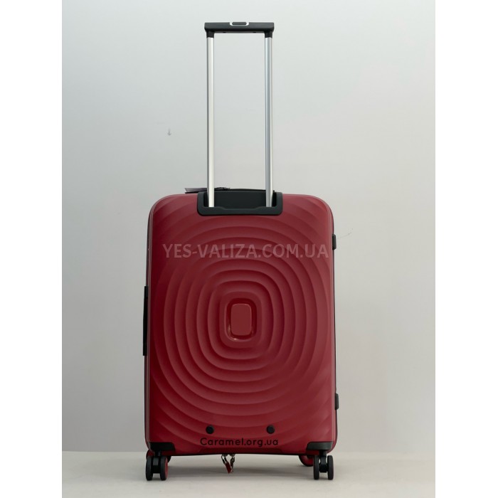 Чемодан средний M полипропилен красный 66х45х27/68л/2.9кг/Snowbal05203, фото 4