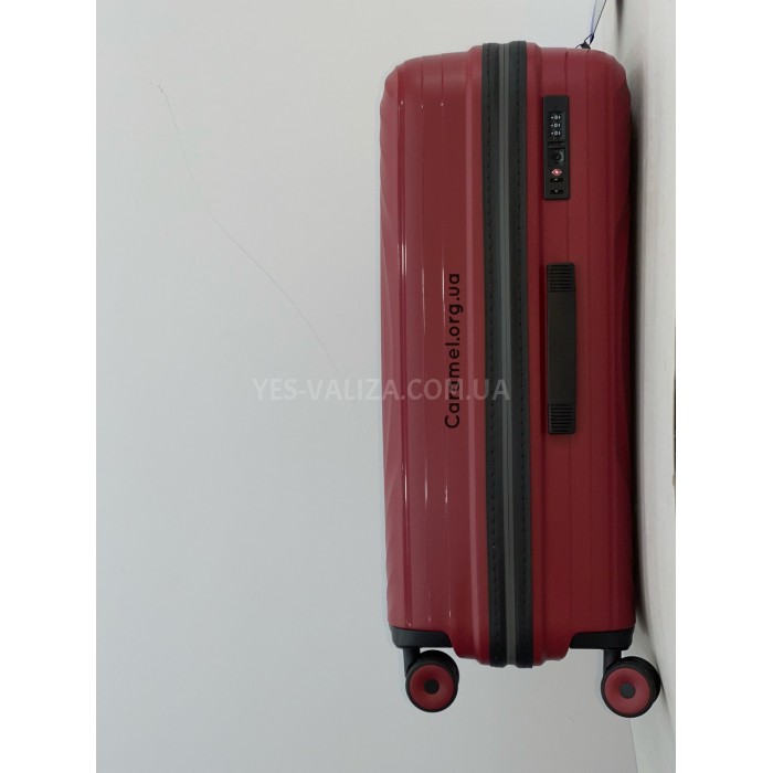 Чемодан средний M полипропилен красный 66х45х27/68л/2.9кг/Snowbal05203, фото 5