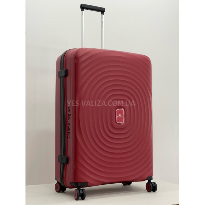 Валіза велика L поліпропілен червона 76х52х30/103л/3.2кг/Snowbal 05203, фото 3
