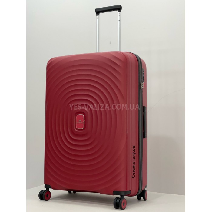 Чемодан большой L полипропилен красный 76х52х30/103л/3.2кгSnowbal05203, фото 4