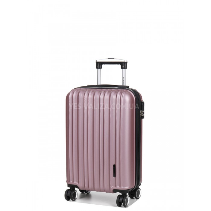 Чемодан ручная кладь S розовый 55х35х21(+5)см/38л/2.6кг/Worldline 623, фото 2