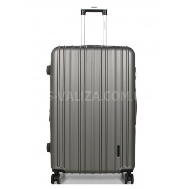 Чемодан Франция большой L серый 76х49х31+5/110л/4.3кг/Worldline 623