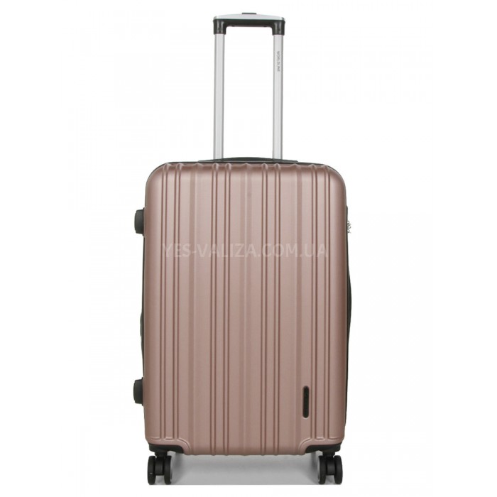 Валіза Франція середня M пудра 66х42х26(+5)см/74л/3.5кг/Worldline 623, фото 1
