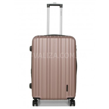 Чемодан Франция средний M пудра 66х42х26(+5)см/74л/3.5кг/Worldline 623