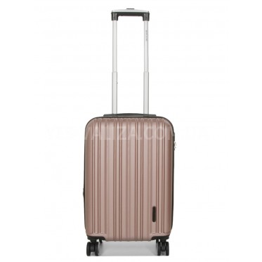 Валіза ручна поклажа S пудра 55х35х21(+5)см/38л/2.6кг/Worldline 623