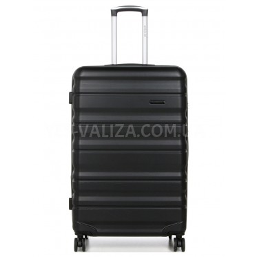 Чемодан Франция большой L чёрный 76х49х29+5см/110л/4.2кг/Worldline 628