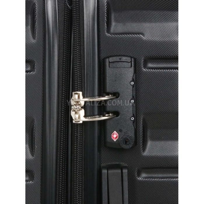 Чемодан Франция средний M чёрный 66х43х26+5см/75л/3.7кг/Worldline 628, фото 8