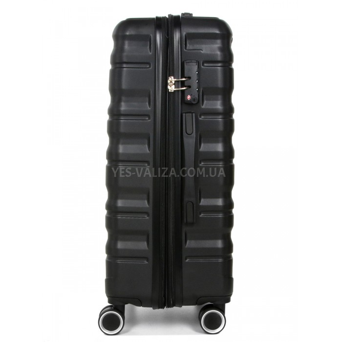 Чемодан Франция средний M чёрный 66х43х26+5см/75л/3.7кг/Worldline 628, фото 4