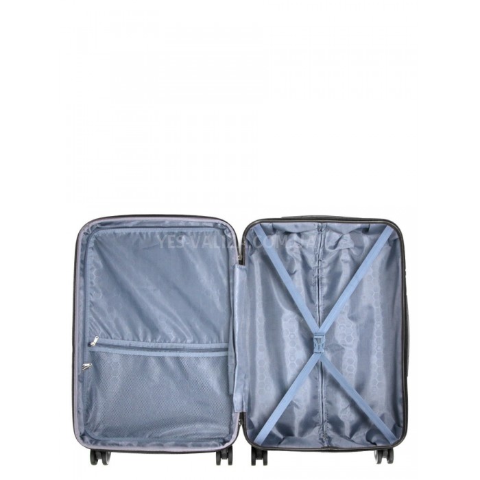 Чемодан Франция средний M чёрный 66х43х26+5см/75л/3.7кг/Worldline 628, фото 10