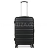 Валіза Франція середня M чорна 66х43х26(+5)см/75л/3.7кг/Worldline 628, фото 11