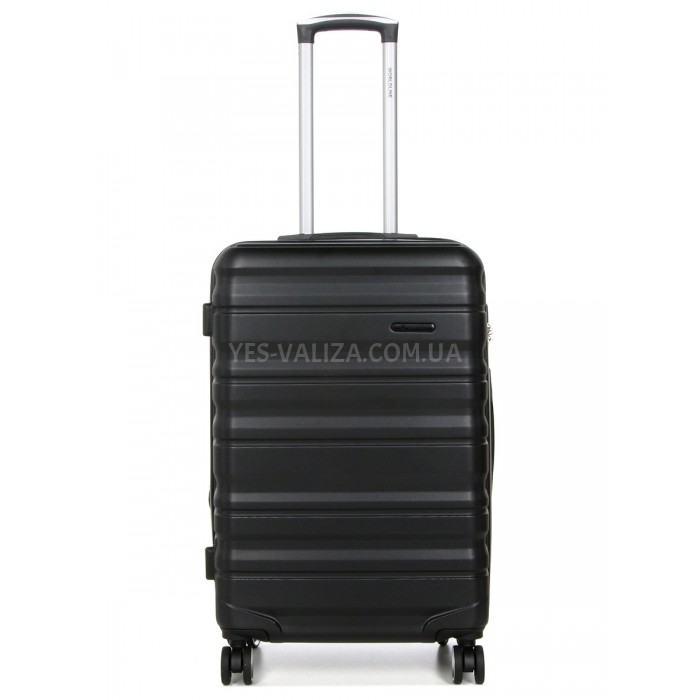 Чемодан Франция средний M чёрный 66х43х26+5см/75л/3.7кг/Worldline 628, фото 1