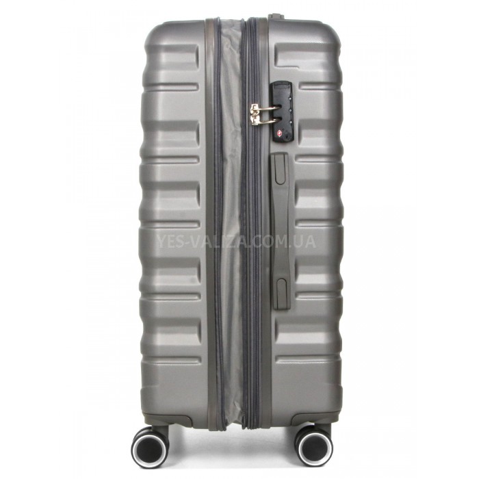 Валіза Франція середня M сіра 66х43х26(+5)см/75л/3.7кг/Worldline 628, фото 8