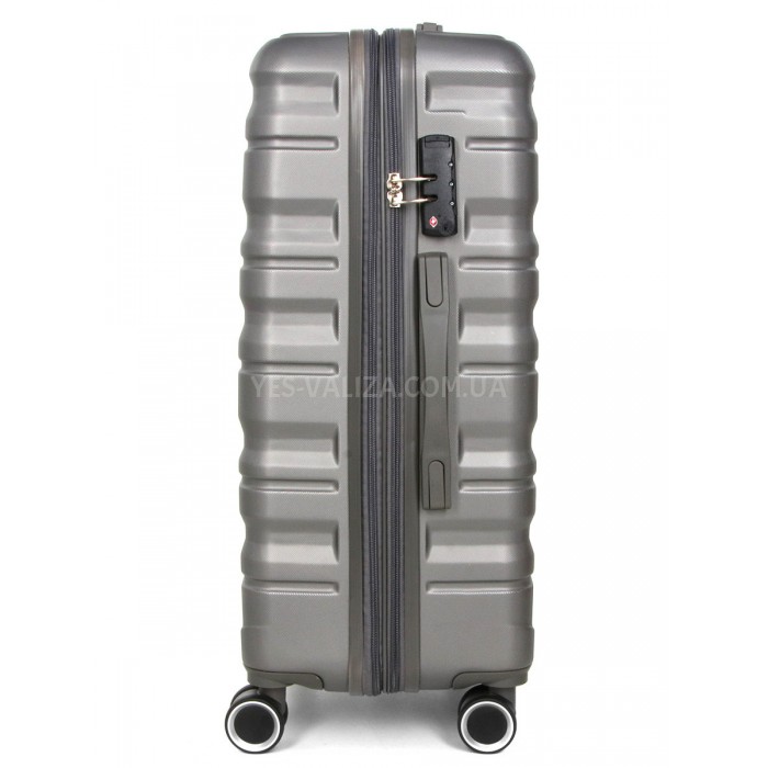 Валіза Франція середня M сіра 66х43х26(+5)см/75л/3.7кг/Worldline 628, фото 4