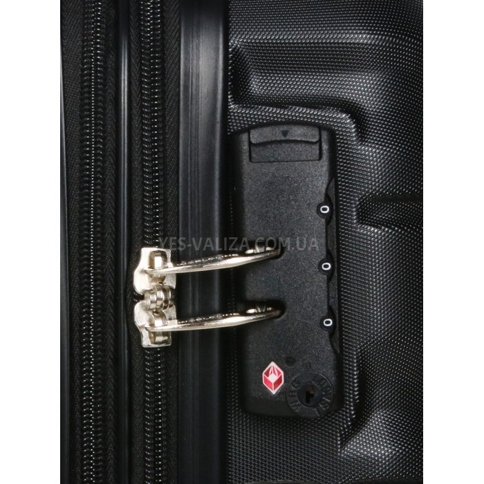 Валіза ручна поклажа S чорна 55х35х20(+5)см/42л/2.8кг/Worldline 628, фото 8