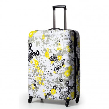 Валіза Airtex велика L полікарбонат біла 77х50х30см/105л/4.6кг