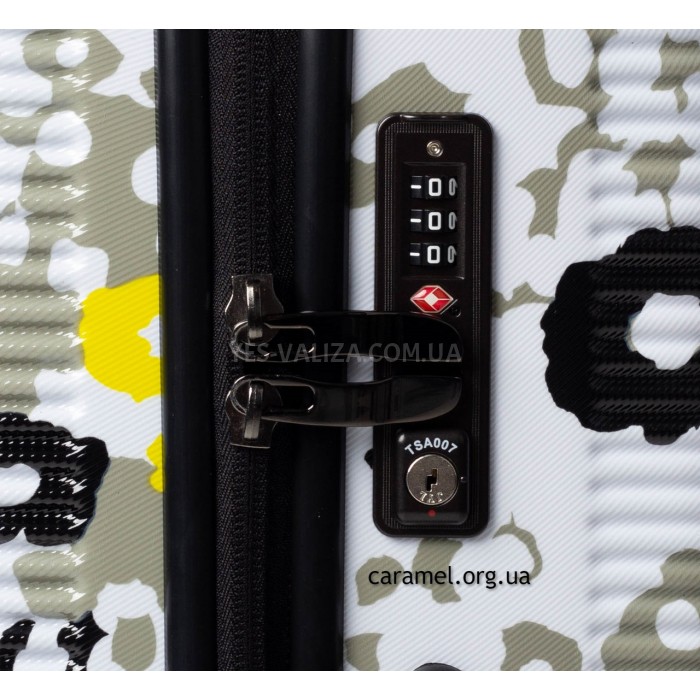 Чемодан Airtex ручная кладь S поликарбонат белый 53х35х20см/35л/2.6кг, фото 8