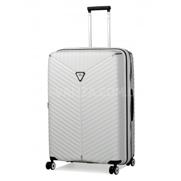 Чемодан большой L полипропилен белый76х51х31+5/126л/4.4кг/Snowbal05103