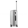 Чемодан средний M полипропилен белый 66х45х28+5/87л/3.5кг/Snowbal05103, фото 15