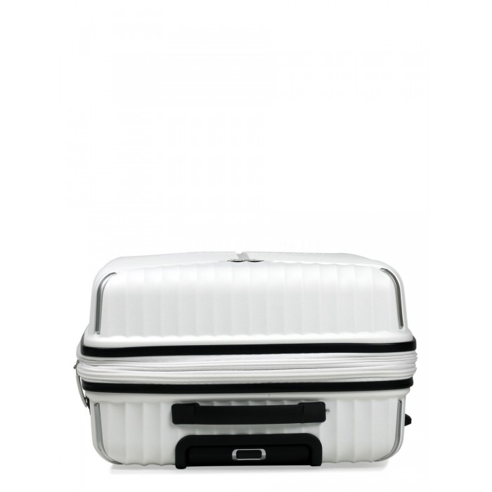 Чемодан средний M полипропилен белый 66х45х28+5/87л/3.5кг/Snowbal05103, фото 7