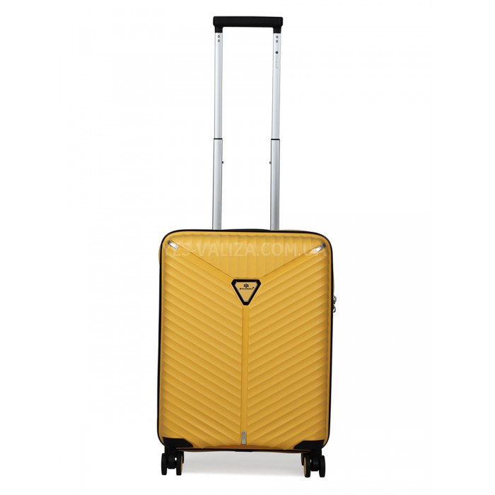 Чемодан малый S полипропилен жёлтый 55х36х20/36л/2.8кг/Snowball 05103, фото 2