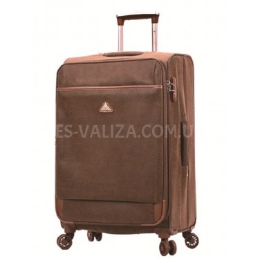Валіза Snowball середня M екошкіра коричнева 67х43х25(+5)см/77л/3.6кг