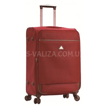 Чемодан Snowball ручная кладь S экокожа красный 55х37х20см/35л/2.5кг
