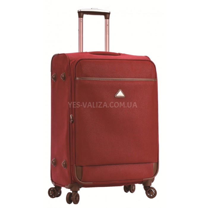 Чемодан Snowball ручная кладь S экокожа красный 55х37х20см/35л/2.5кг, фото 1