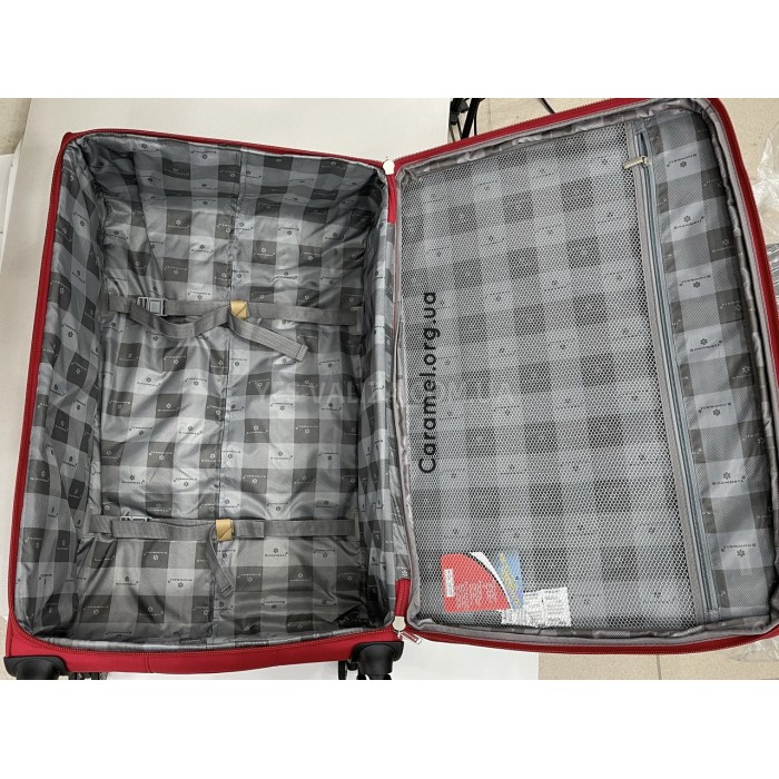 Валіза велика L тканина червона 77х47х32+5см/119л/3.9кг/Snowball 87303, фото 5